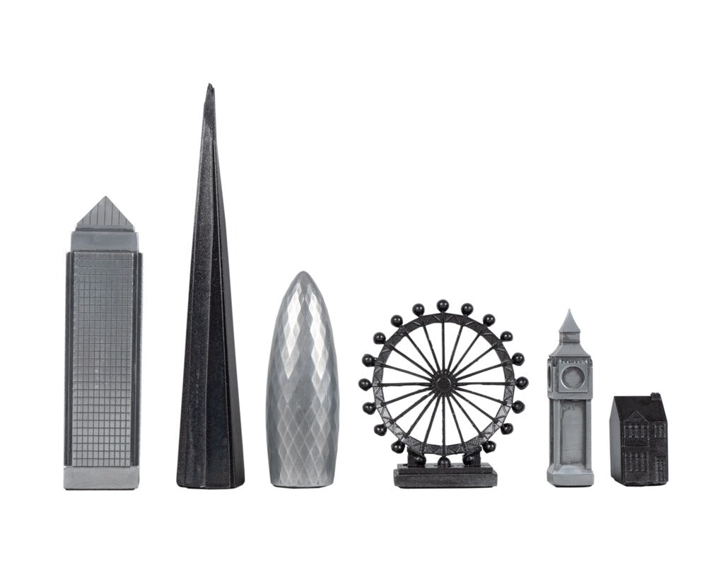 Skyline Premium Metallschachfiguren - London Edition