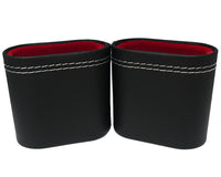 Backgammon-Becher-Set aus Imitationsleder