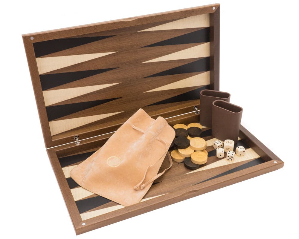 Das Dal Negro Walnuss Deluxe Backgammon-Set