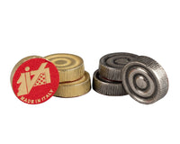 Luxury Zinc Draught Stones by Italfama, heavy and high-quality game pieces made in Italy, ideal for chess boards.