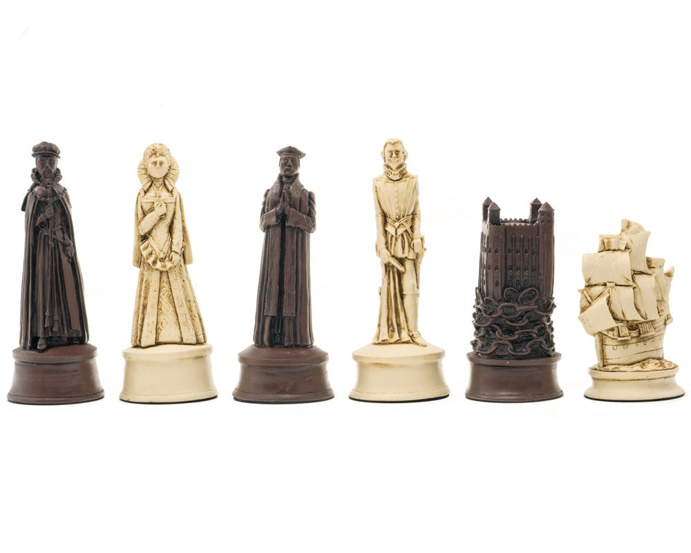 Berkeley Chess Elizabethan Russet Schachfiguren