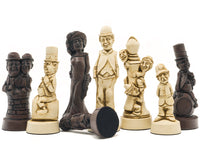 Berkeley Chess Movie Stars Russet-Schachfiguren