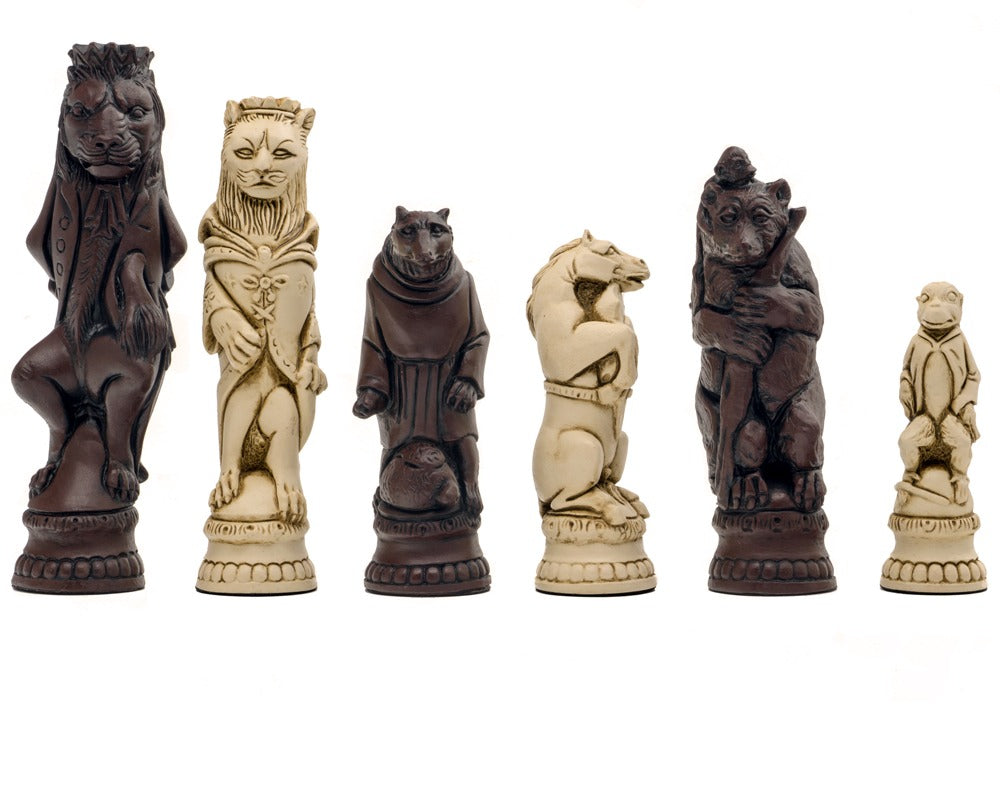 Berkeley Chess Reynard the Fox Russet Schachfiguren