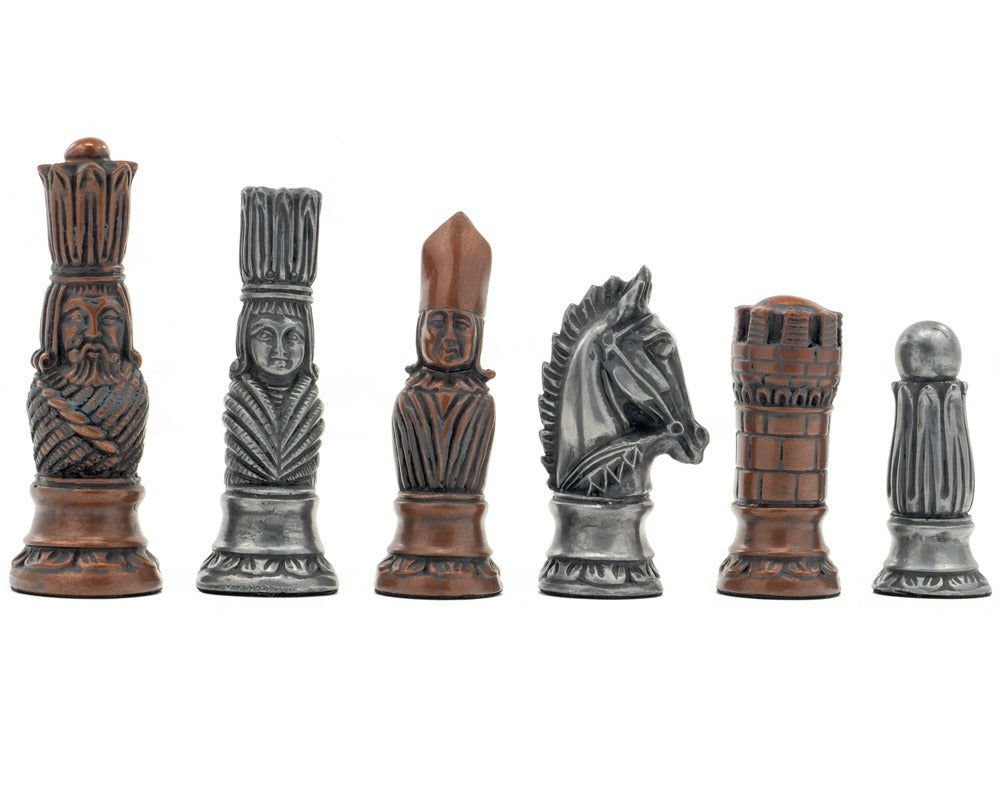 Berkeley Chess viktorianische Metallic-Schachfiguren