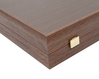 Das Manopoulos Wenge- und Walnussmaser-Backgammon-Set