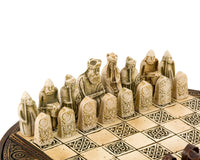 Isle of Lewis – kompaktes keltisches Schachset, 22,9 cm
