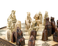 Isle of Lewis – kompaktes keltisches Schachset, 22,9 cm