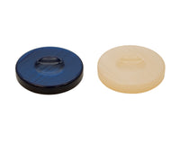 Deluxe Backgammon-Steine, Blau & Elfenbein, 36 mm