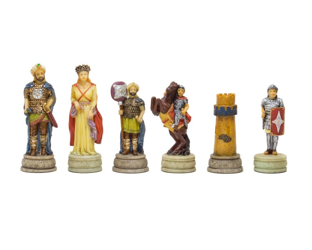 Die Römer gegen die Araber Handbemalte thematische Schachfiguren von Italfama