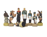 Handbemalte thematische Schachfiguren „Napoleon gegen Russen“ von Italfama