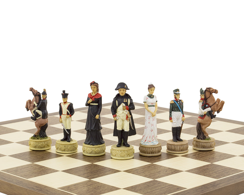 Die Napoleon Vs Russen Hand gemalt thematische Schachfiguren von Italfama