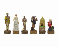 Die handbemalten thematischen Schachfiguren 'British Vs Zulus' von Italfama