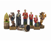 Die handbemalten thematischen Schachfiguren 'British Vs Zulus' von Italfama