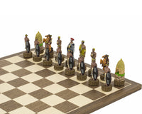 Die handbemalten thematischen Schachfiguren 'British Vs Zulus' von Italfama