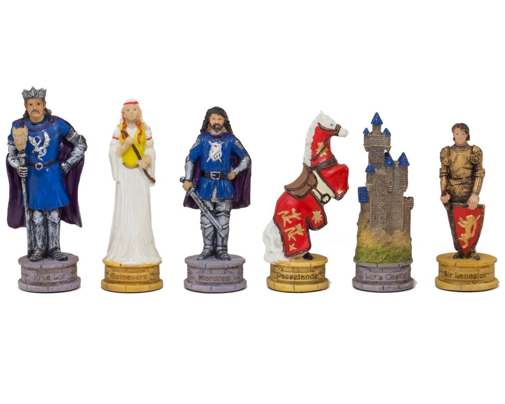 Die King Arthur handbemalten thematischen Schachfiguren von Italfama