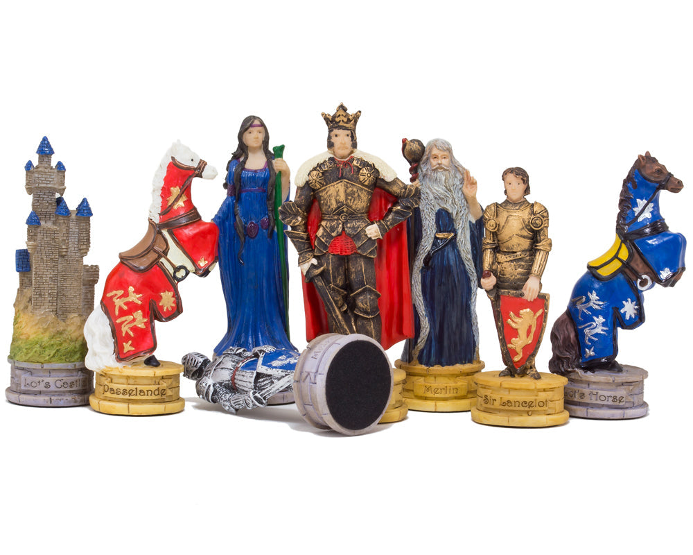 Die King Arthur handbemalten thematischen Schachfiguren von Italfama