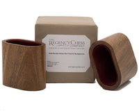 Massive Deluxe-Würfelbecher aus Holz für Backgammon