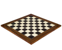 19.7 Inch Black Anegre and Palisander Deluxe Chess Board with High Gloss Finish, Featuring 2 Inch Playing Squares and Superior Craftsmanship