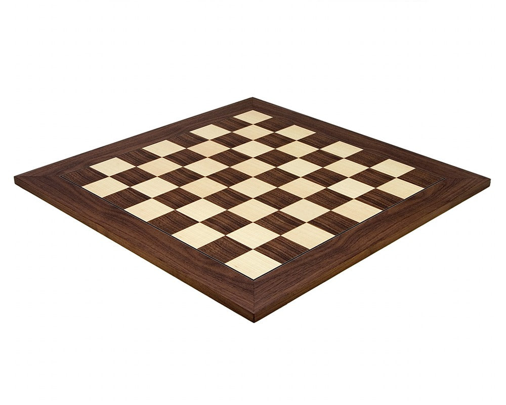 21.7 Inch Montgoy Palisander and Maple Deluxe Chess Board with 2.17 Inch Squares