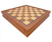 50 cm Schachschrank mit Mahagoni-Rahmen und Schublade