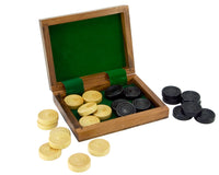 Sheesham- und Buchsbaum-Box für Damensteine