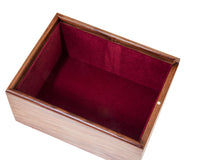 Holz-Schachfigurenkiste mit Schiebedeckel Groß