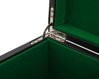 Schwarzes Kunstleder-Schachfigurenetui