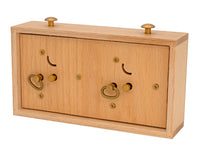 Holz-Schachuhr für Turniere - Helles Holz