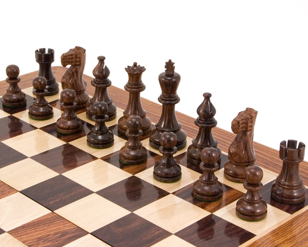 Atlantic Serie Palisander Staunton Schachfiguren 3,75 Zoll