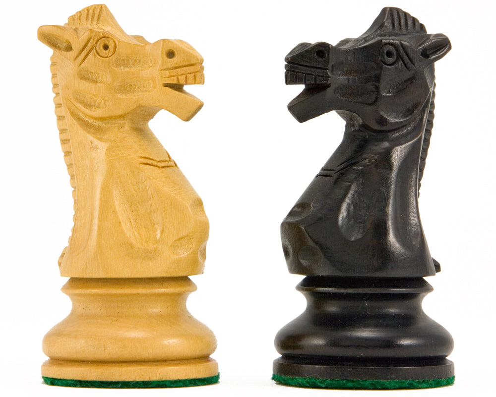 Blume Serie Ebonisiert Staunton Schachfiguren 3,25 Zoll