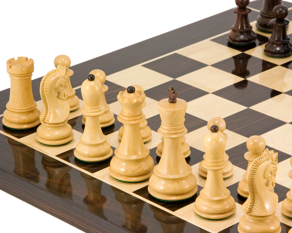 Antipodean Serie Rosenholz Staunton Schachfiguren 4 Zoll