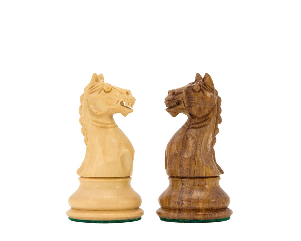 Oxford Serie Akazie und Buchsbaum Schachfiguren 3,5 Zoll