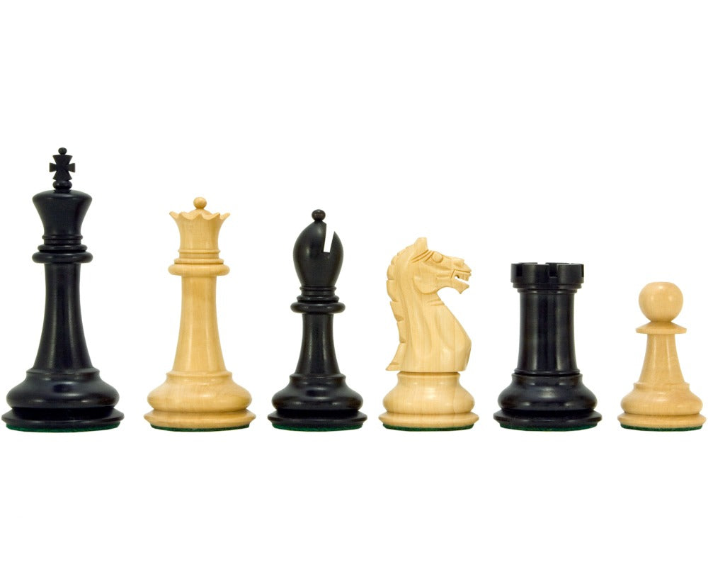 Oxford Serie Ebonisiertes Buchsbaum-Schachfiguren 3,75 Zoll