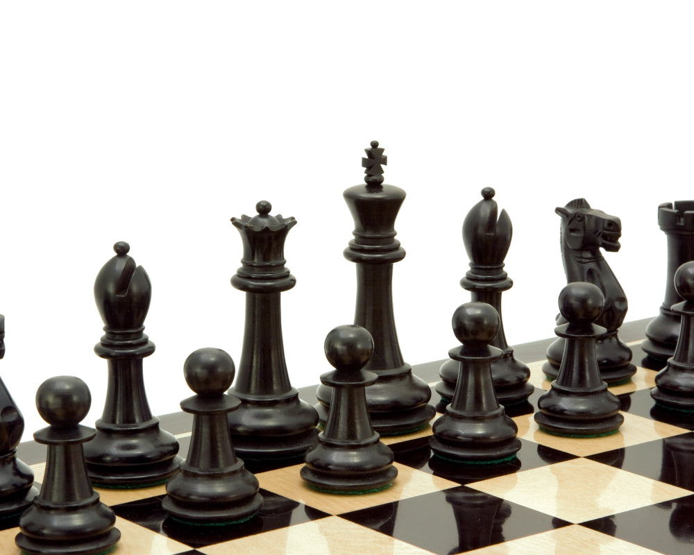 Victoria Serie Ebonisiert Buchsbaum Schachfiguren 3,75 Zoll