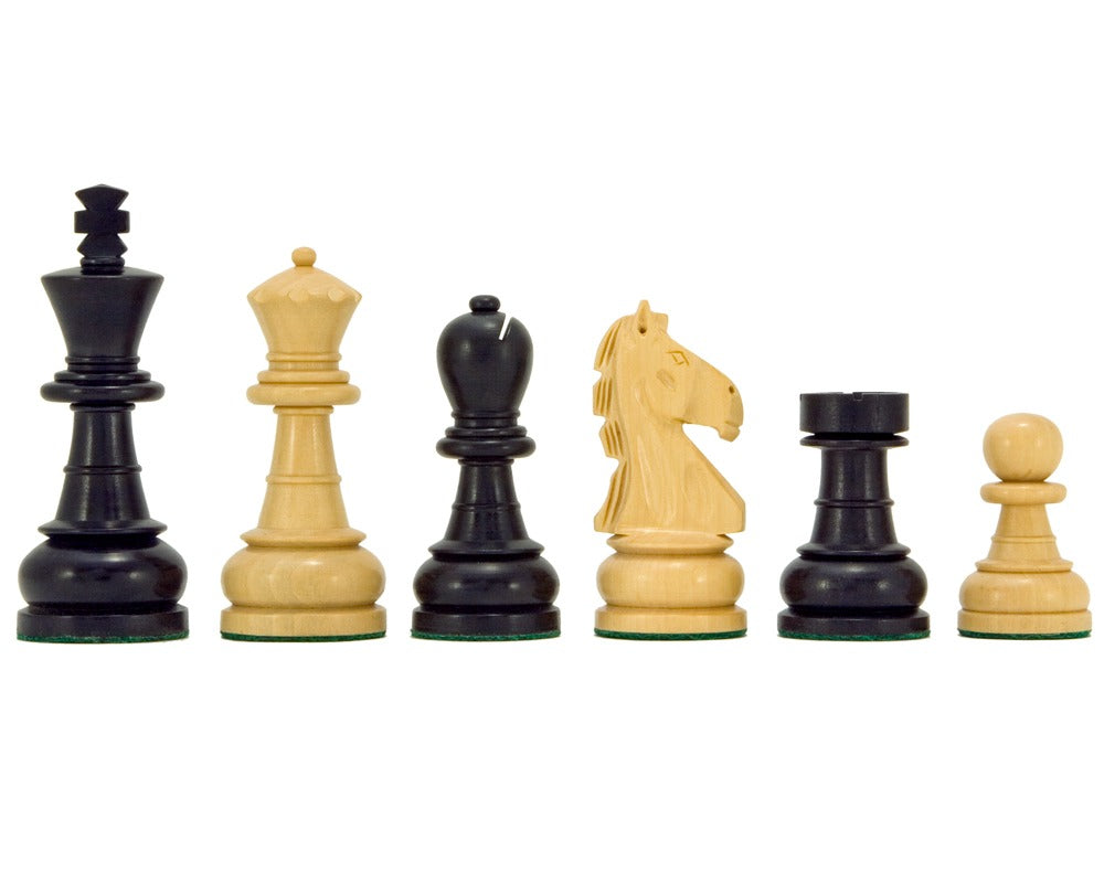 Smaragd Serie Ebonised Boxwood Schachfiguren 3,25 Zoll