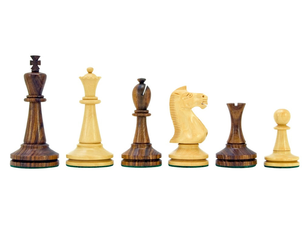 Blackmore Serie Sheesham und Buchsbaum-Schachfiguren 4 Zoll