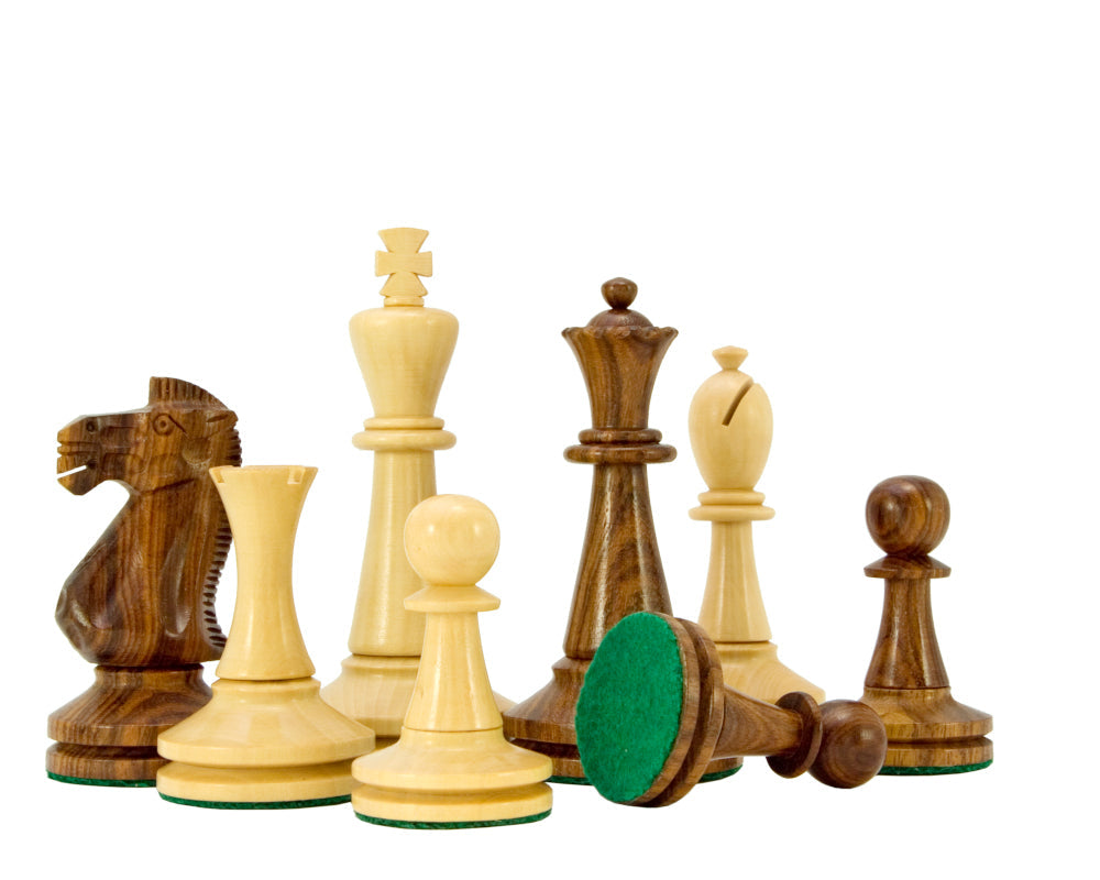 Blackmore Serie Sheesham und Buchsbaum-Schachfiguren 4 Zoll