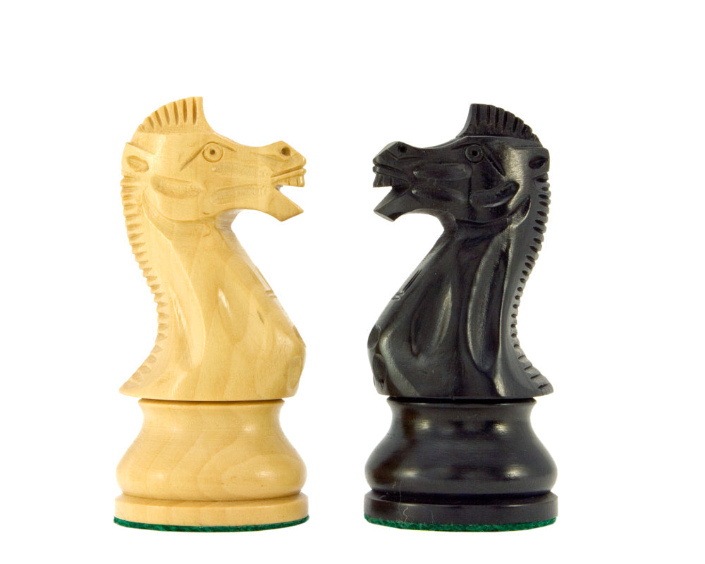 Frankfurt Serie Ebonised Boxwood Schachfiguren 4 Zoll