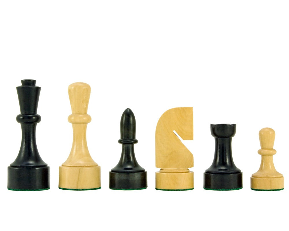 Zeitgenössische Serie Ebonisiert Schachfiguren 3,75 Zoll