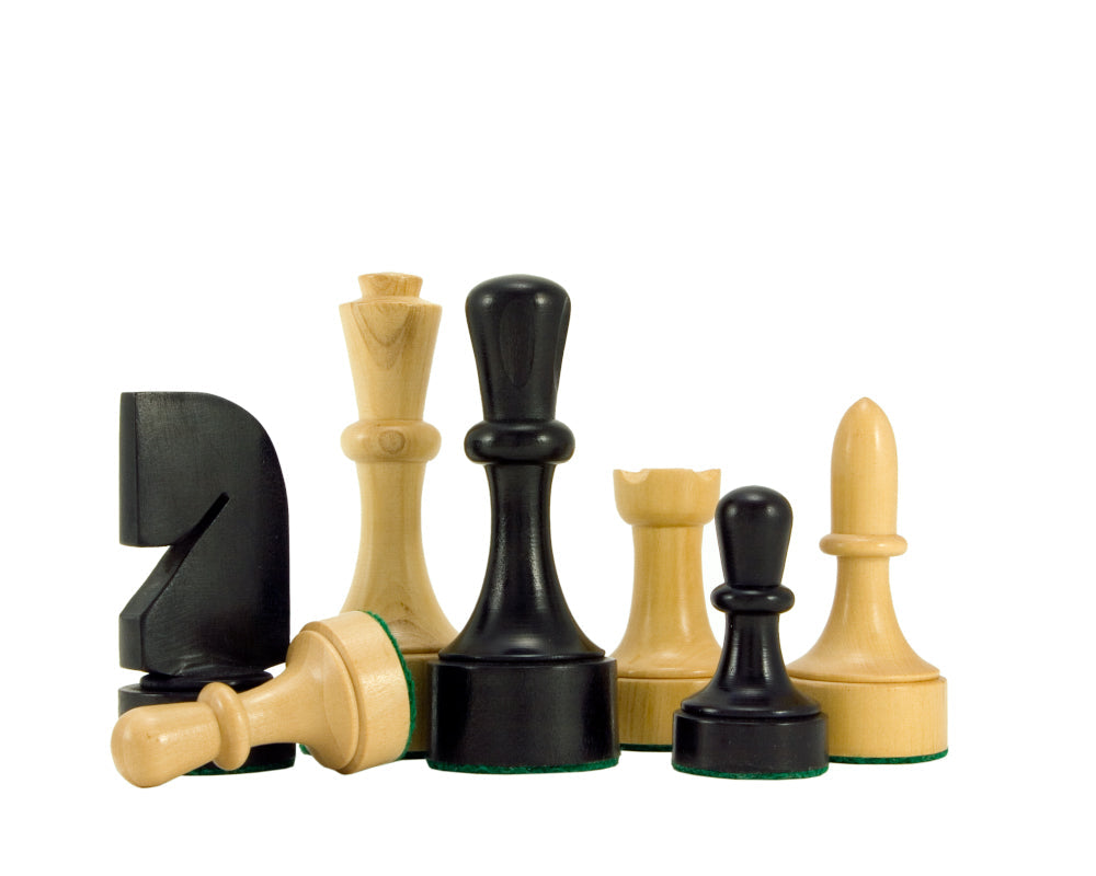 Zeitgenössische Serie Ebonisiert Schachfiguren 3,75 Zoll