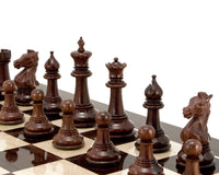 Madrid-Serie Rosenholz-Luxus-Schachfiguren - 10 cm