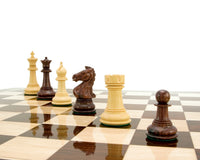 Madrid-Serie Rosenholz-Luxus-Schachfiguren - 10 cm