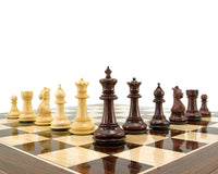 Madrid-Serie Rosenholz-Luxus-Schachfiguren - 10 cm