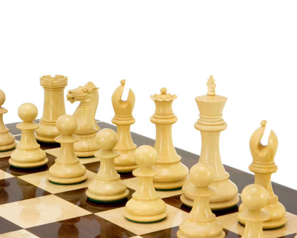 Sandringham Serie Ebenholz Staunton Schachfiguren 4 Zoll