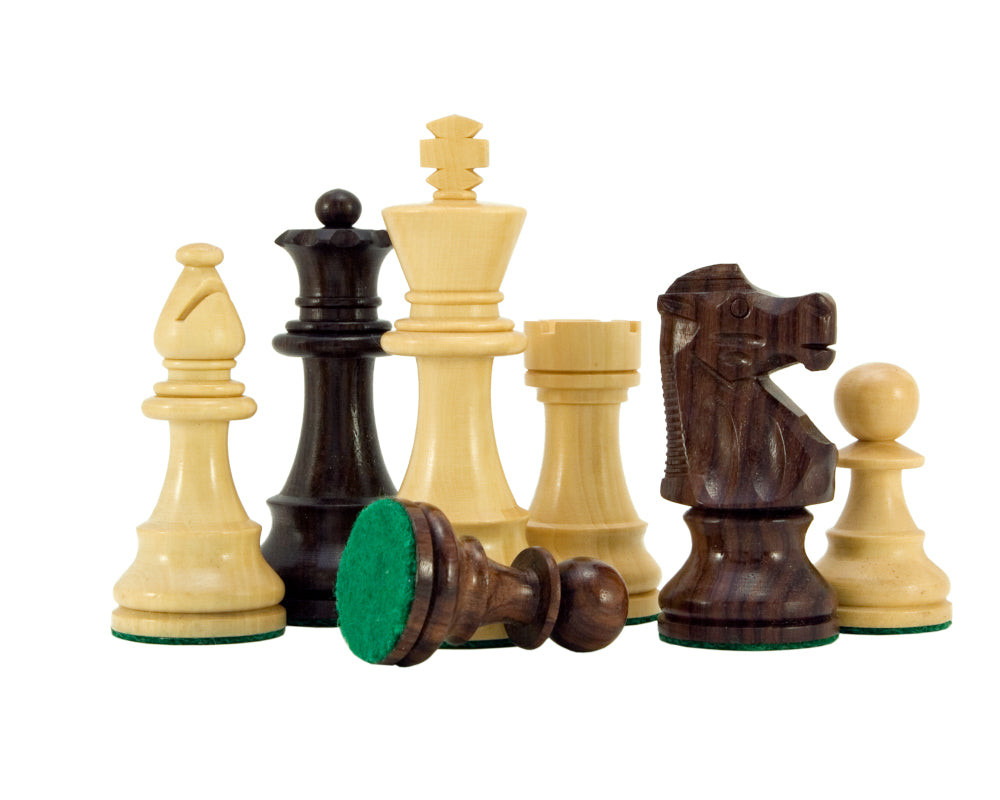 Französisch Ritter Serie Rosenholz Staunton Schachfiguren 3,25 Zoll