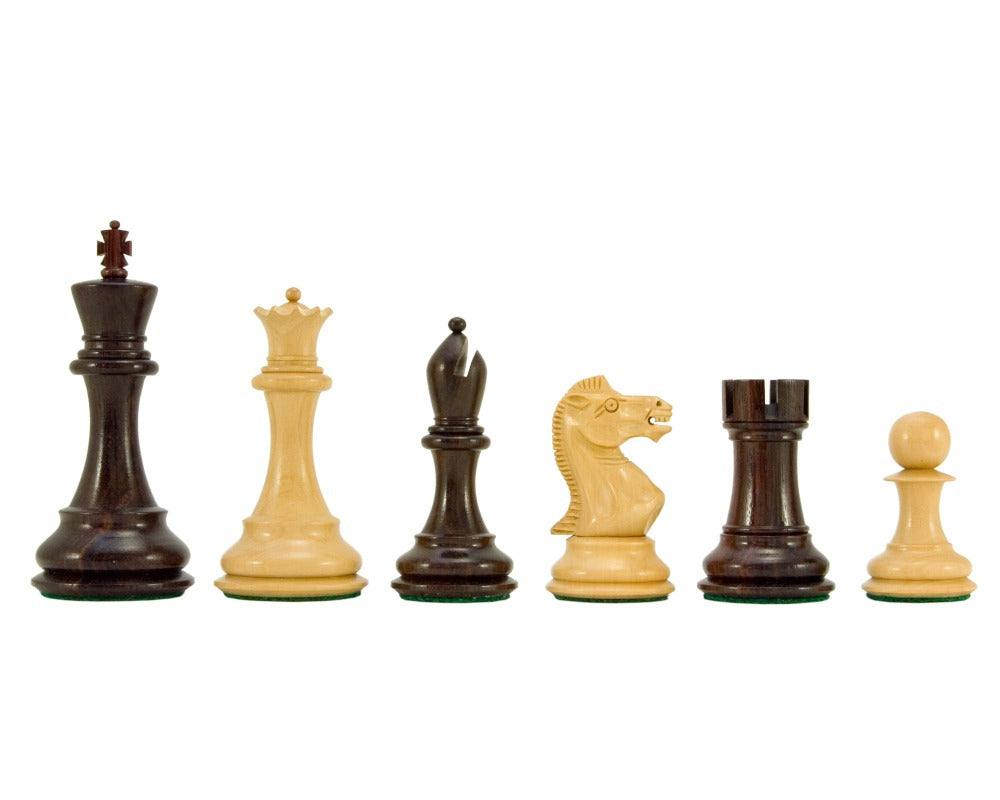 Sizilianische Serie Palisander und Buchsbaum Schachfiguren 3,75 Zoll
