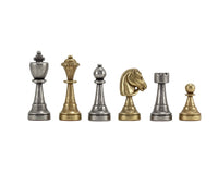 Finnesburg-Serie Messing- und Nickel-Schachfiguren – 7,6 cm