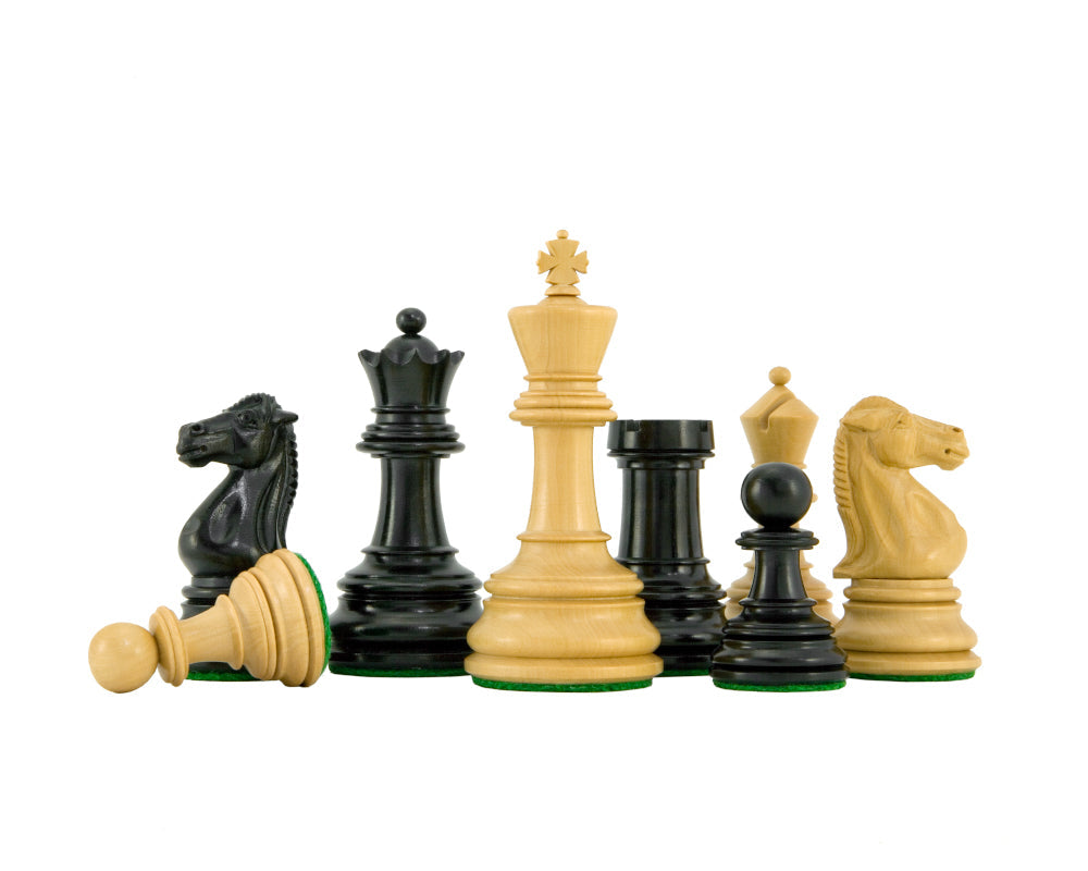 Cheltenham Serie Ebenholz und Buchsbaum Schachfiguren 3,75 Zoll