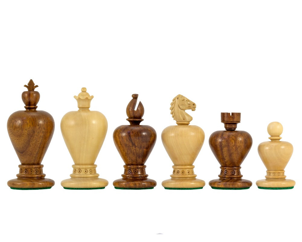Apple Series Golden Rosewood geschnitzte Schachfiguren
