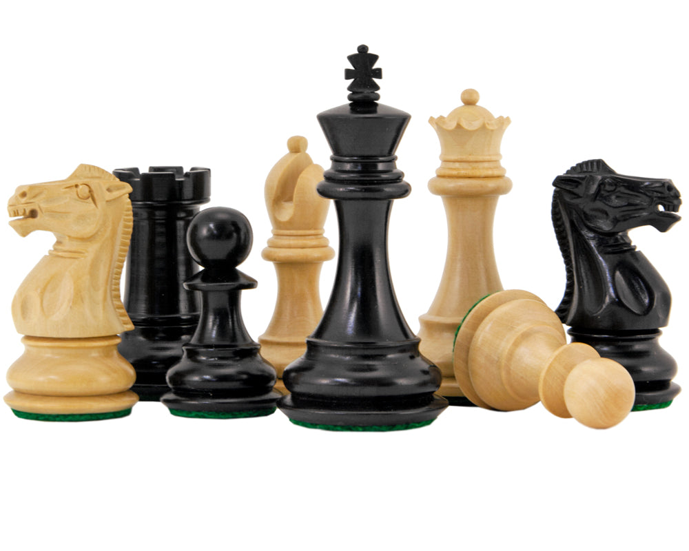 Highclere Serie Ebenholz Staunton Schachfiguren 3 Zoll